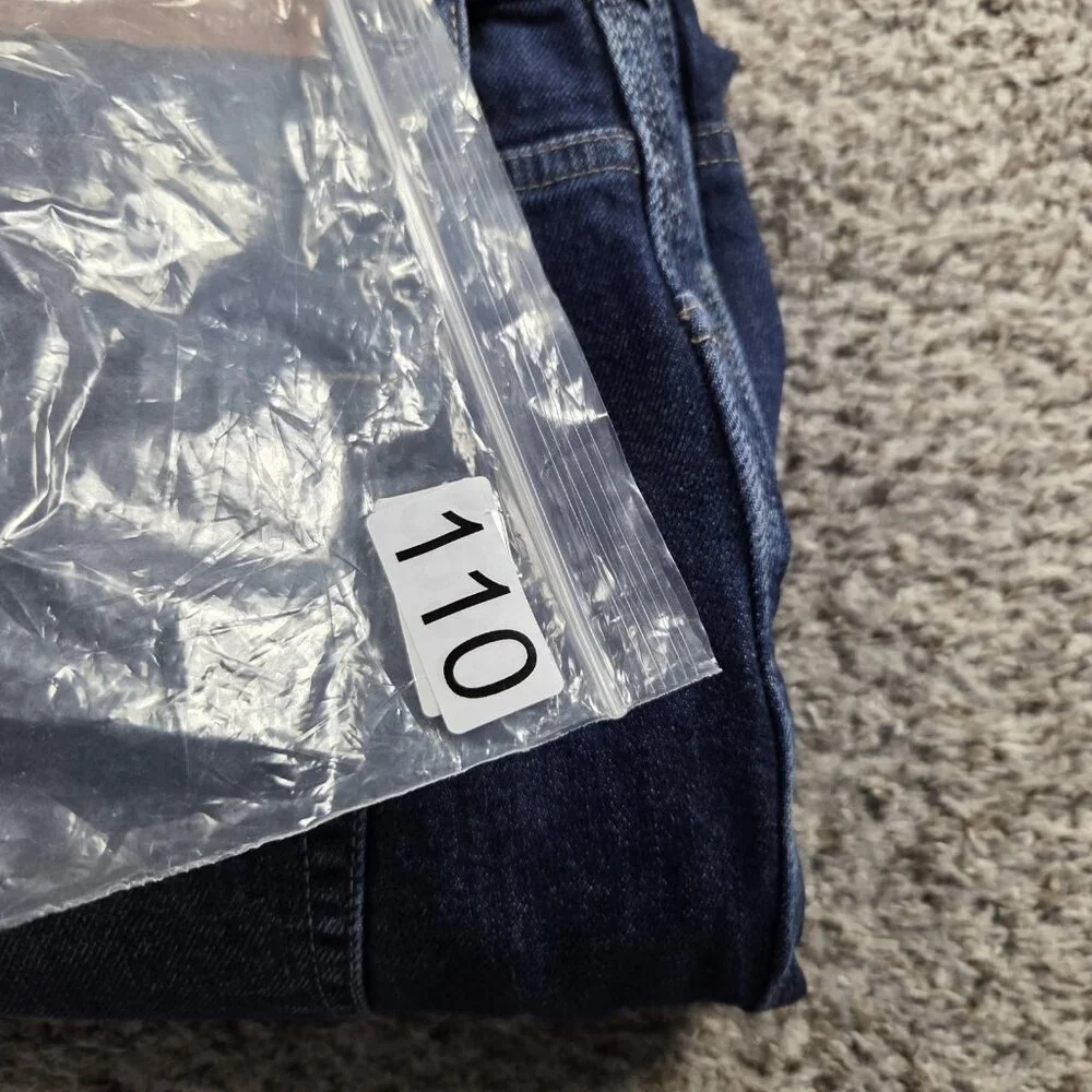 Point Sur Jeans Womens 31 Shoreditch Straight Blue Denim Pants Dark Wash